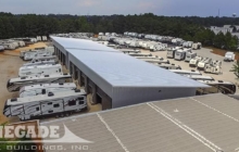 Commercial steel building RV service center