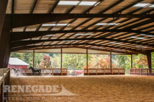 Covered Riding Arena utilizing a Renegade Steel Building