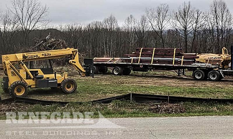 steel building panel lull