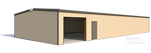 30x75x10 steel building illustration