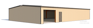 40x60x10 steel building illustration