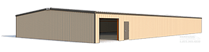 50x100x10 steel building illustration