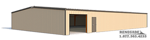 50x75x10 steel building illustration