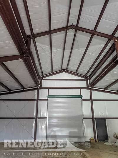 Monitor Style steel building interior