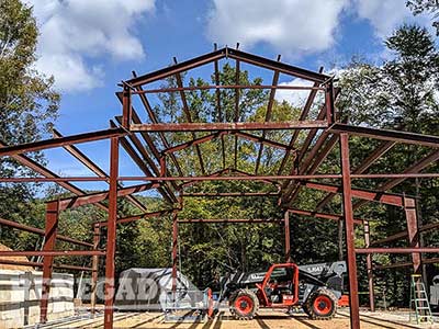 Monitor Style steel building Frame