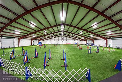Indoor facility used for dog club