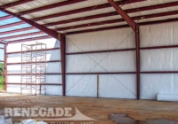Renegade Steel Building interior with Standard insulation