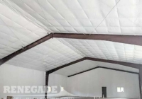 Renegade Steel Building interior with liner system insulation