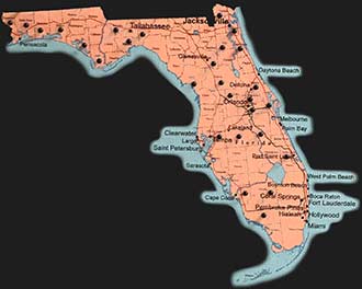 Florida map of Renegade Steel buildings