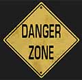 danger zone sign