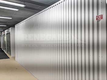 self storage facility in an existing building interior hallway image
