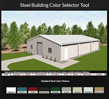 steel building Color selector tool