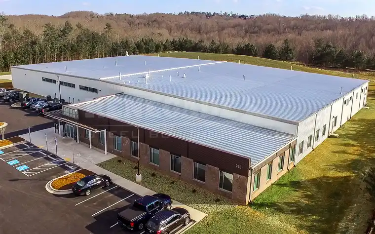 Renegade Steel Buildings industrial manufacturing facility with attached office