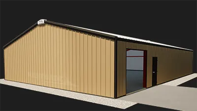Renegade steel building 3:12 roof pitch illustration