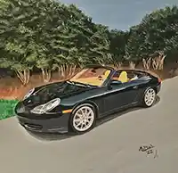 McPhailArt painting of a 911 Porsche