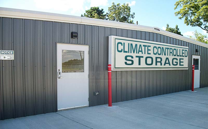 climate controlled mini warehouse self storage building