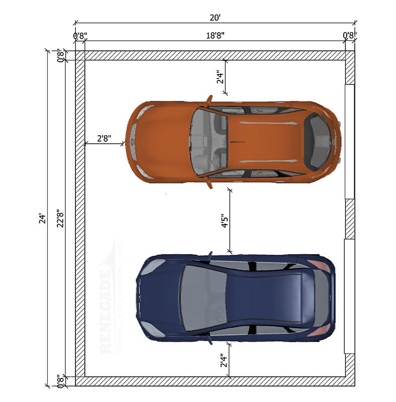 20x24 garage illustration