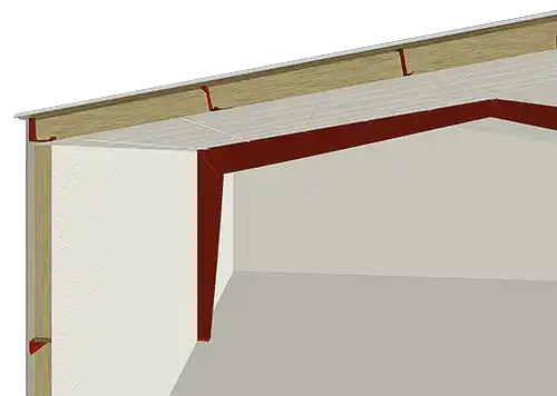 Liner system metal building insulation illustration
