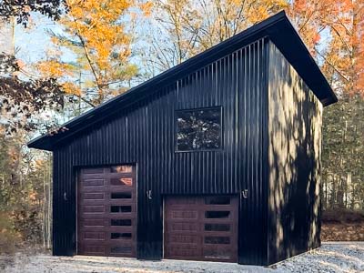 Single Slope pre-engineered steel building shape