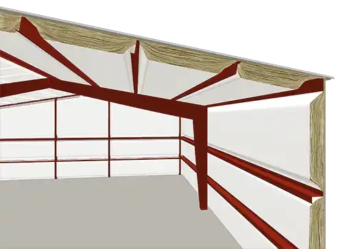 faced blanket metal building insulation illustration