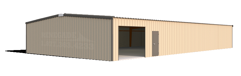 40x40 steel building illustration