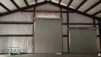 50x60x16 dream shop with lean to empty interior