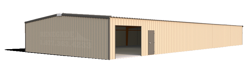 40x40 steel building illustration