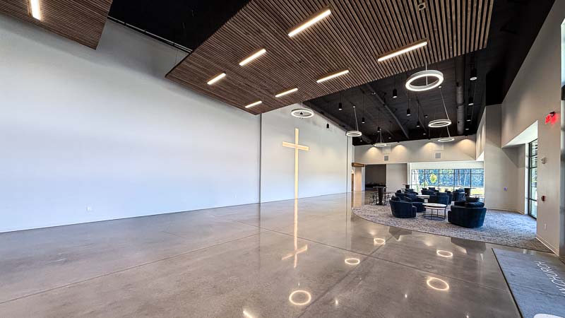 Gateway Church at Friendship interior entrance,lobby and fellowship area