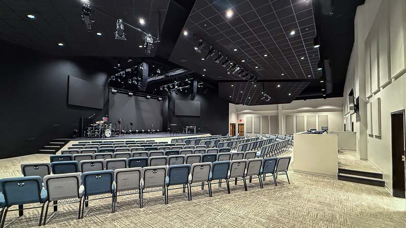 Gateway Church at Friendship main worship center and sanctuary