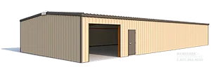 30x75x10 steel building illustration