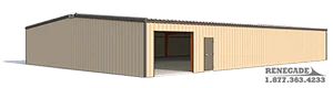 50x75x10 steel building illustration